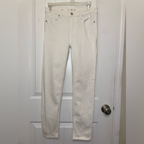 Mango Sculpt Cropped Hi-Rise Skinny Jeans Size 4 White - Picture 2 of 7